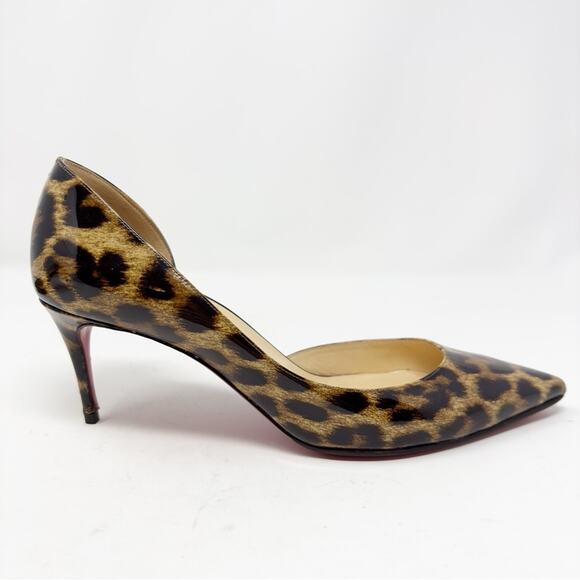 Christian Louboutin Iriza Patent Leopard Heels - Picture 11 of 15